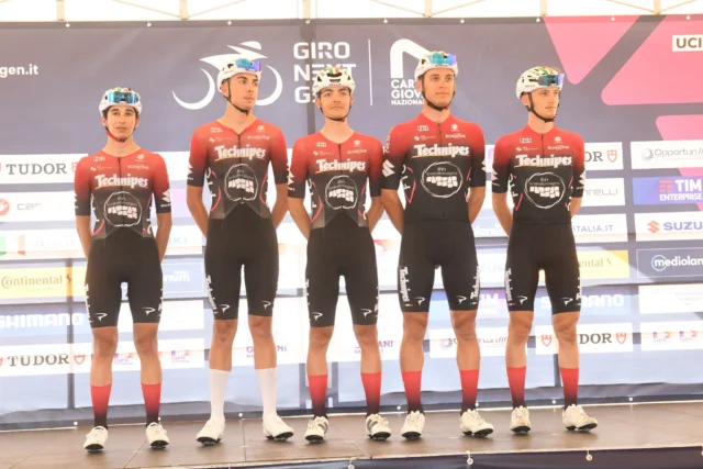 👏 Nella sesta tappa del Giro Next Gen, bella prestazione del Team Technipes #inEmiliaRomagna con Luca Bagnara protagonista nella fuga del giorno e Marco Martini 15° al traguardo, terzo nella volata del gruppo alle spalle dei fuggitivi.

🚵‍♂️ Oggi il tappone: 163 km e 4.200 metri di dislivello, con arrivo in salita a Prato Nevoso.

---

🇬🇧 Attacking yesterday, climbing today.
👏 Strong performance in Stage 6 of the Giro Next Gen for Team Technipes #inEmiliaRomagna: Luca Bagnara made it into the breakaway, and Marco Martini finished 15th, third in the bunch sprint behind the escapees.

🚵‍♂️ Today, the queen stage: 163 km and 4,200 meters of climbing, with a summit finish in Prato Nevoso. Let’s go, guys!